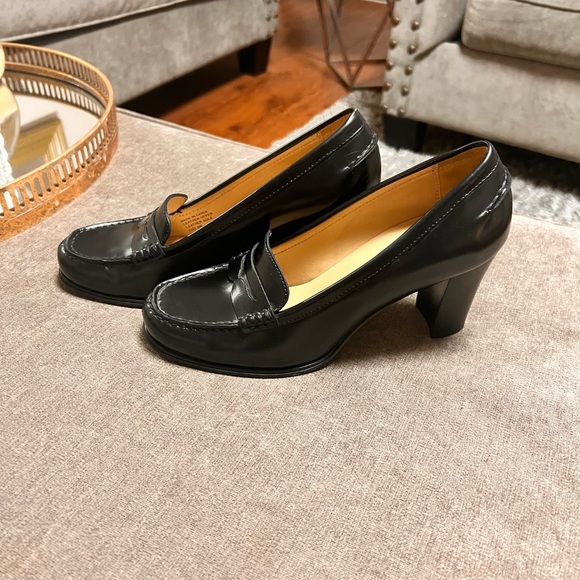 MK black shoes block heels size 8 - Picture 5 of 5